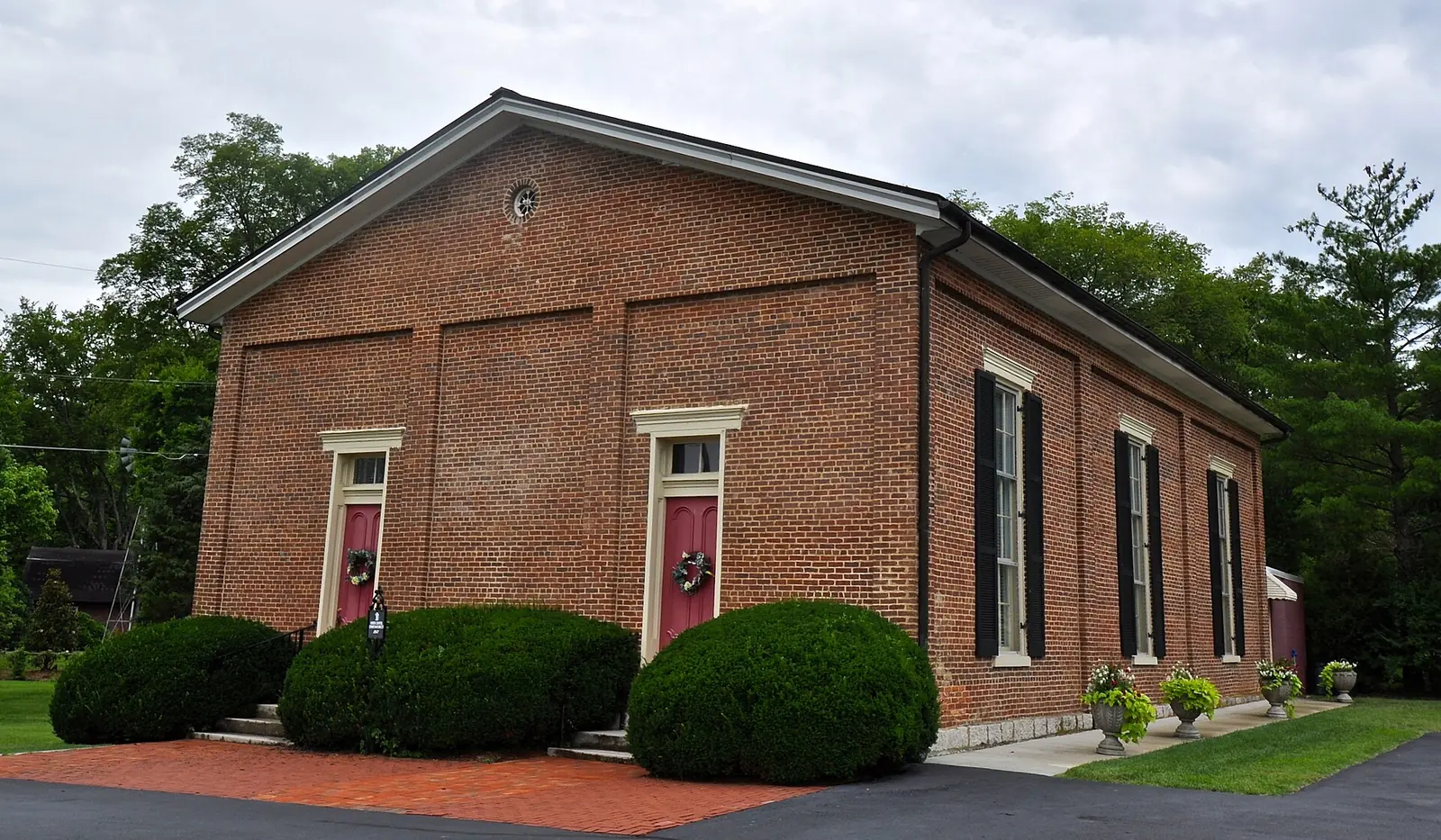 The historic Owen Chapel Church of Christ building in Brentwood, listed on the National Register of Historic Places